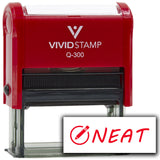 Vivid Stamp Neat Self Inking Rubber Stamp