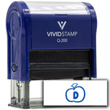 Vivid Stamp D Teacher Stamps for Grading Self-Inking Rubber Stamps