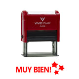 Vivid Stamp Muy Bien! Spanish School Self-Inking Rubber Stamps