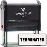 Terminated Self-Inking Office Rubber Stamp