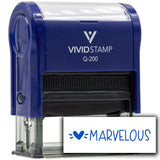 Vivid Stamp Marvelous Self Inking Rubber Stamp
