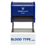 Vivid Stamp Blood Type (space) Medical Self-Inking Rubber Stamps