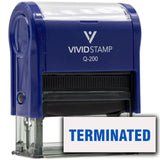 Terminated Self-Inking Office Rubber Stamp