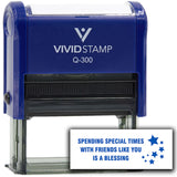 Vivid Stamp Spending Special Times With Friends Like You Is A Blessing Self Inking Rubber Stamp