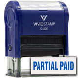 Partial paid Self-Inking Office Rubber Stamp