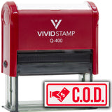 Rubber Stamp C.O.D. (Cash On Delivery) Self Inking Rubber Stamp