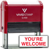 Vivid Stamp You're Welcome Self Inking Rubber Stamp