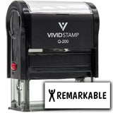 Vivid Stamp Remarkable Self Inking Rubber Stamp