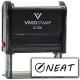 Vivid Stamp Neat Self Inking Rubber Stamp