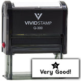 Vivid Stamp Very Good! Star Self Inking Rubber Stamp