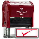 Vivid Stamp Check Self Inking Rubber Stamp