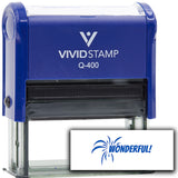 Vivid Stamp Wonderful! Self Inking Rubber Stamp