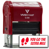 Vivid Stamp You Go the Extra mile Self Inking Rubber Stamp