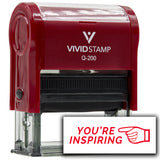 Vivid Stamp You’re Inspiring Self Inking Rubber Stamp