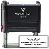 Vivid Stamp Praying That God Sends A Guardian Angel Self Inking Rubber Stamp