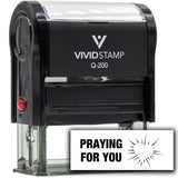 Vivid Stamp Praying For You Self Inking Rubber Stamp