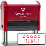 Vivid Stamp Talented Self-Inking Rubber Stamps