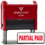 Partial paid Self-Inking Office Rubber Stamp