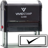 Vivid Stamp Check Self Inking Rubber Stamp