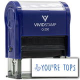 Vivid Stamp You’re Tops Self-Inking Rubber Stamps