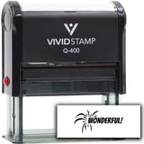 Vivid Stamp Wonderful! Self Inking Rubber Stamp