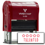 Vivid Stamp Talented Self-Inking Rubber Stamps