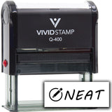 Vivid Stamp Neat Self Inking Rubber Stamp