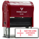 Vivid Stamp May The Lord God Bless You! Self Inking Rubber Stamp