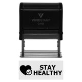 Vivid Stamp Stay Healthy Medical Self-Inking Rubber Stamps