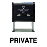 PRIVATE Self Inking Rubber Stamp