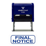 FINAL NOTICE Office Self-Inking Office Rubber Stamp