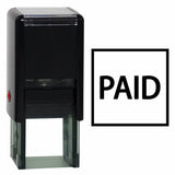 Square PAID Self Inking Rubber Stamp