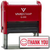 Thank You (Smiley Face) Self Inking Rubber Stamp