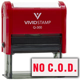 No C.O.D. Self-Inking Office Rubber Stamp