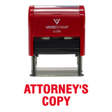 Attorney's Copy Self Inking Rubber Stamp