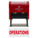 Operations Self-Inking Office Rubber Stamp