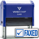 Faxed (Check) Self Inking Rubber Stamp