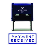 PAYMENT RECEIVED w/Border Self Inking Rubber Stamp