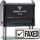 Faxed (Check) Self Inking Rubber Stamp