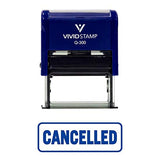 Cancelled W/Border Office Self-Inking Office Rubber Stamp