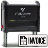 Invoice (Dollar Sign) Self Inking Rubber Stamp