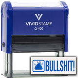 Bullshit! (Poop) Self Inking Rubber Stamp