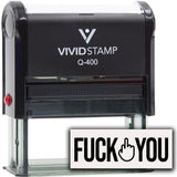 Fuck You (Middle Finger) Self Inking Rubber Stamp