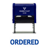 ORDERED Self Inking Rubber Stamp