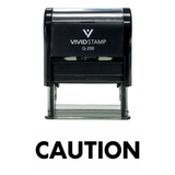 CAUTION Self Inking Rubber Stamp