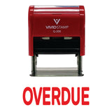 OVERDUE Self Inking Rubber Stamp