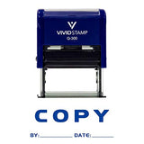 COPY By Date Self Inking Rubber Stamp