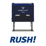 RUSH Self Inking Rubber Stamp