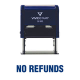 NO REFUNDS Self Inking Rubber Stamp