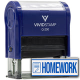 Homework (Workbook) Teacher Self Inking Rubber Stamp